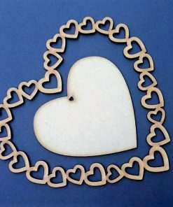 Hanging heart in hearts