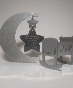 Acrylic Moon and cloud