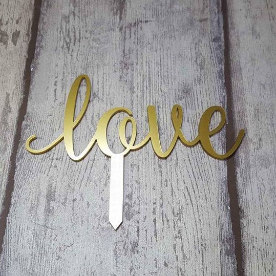Love cake topper