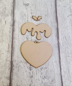 Alternative view of 10 pack Pudding heart Baubles