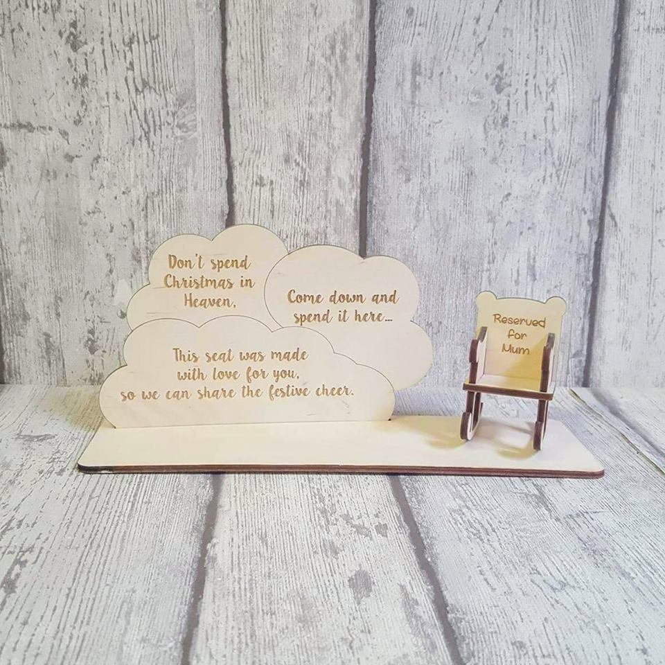 Don't spend Christmas Cloud Plaque