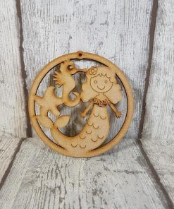 Mermaid, seahorse Bauble