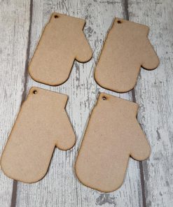 10 pack Mitten baubles Large