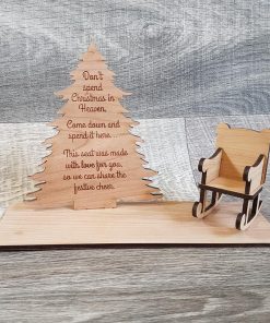 Don't spend Christmas Tree Plaque