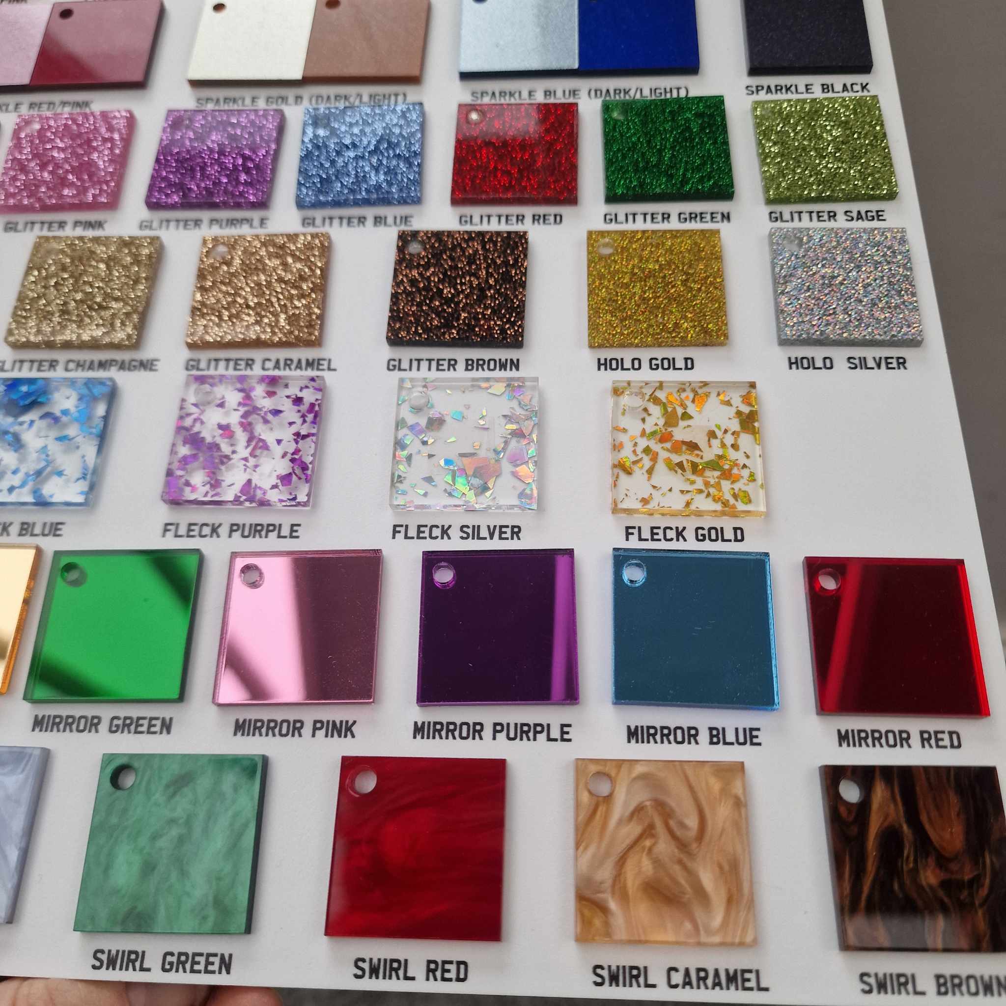 Acrylic colour chart / swatch - Image 8