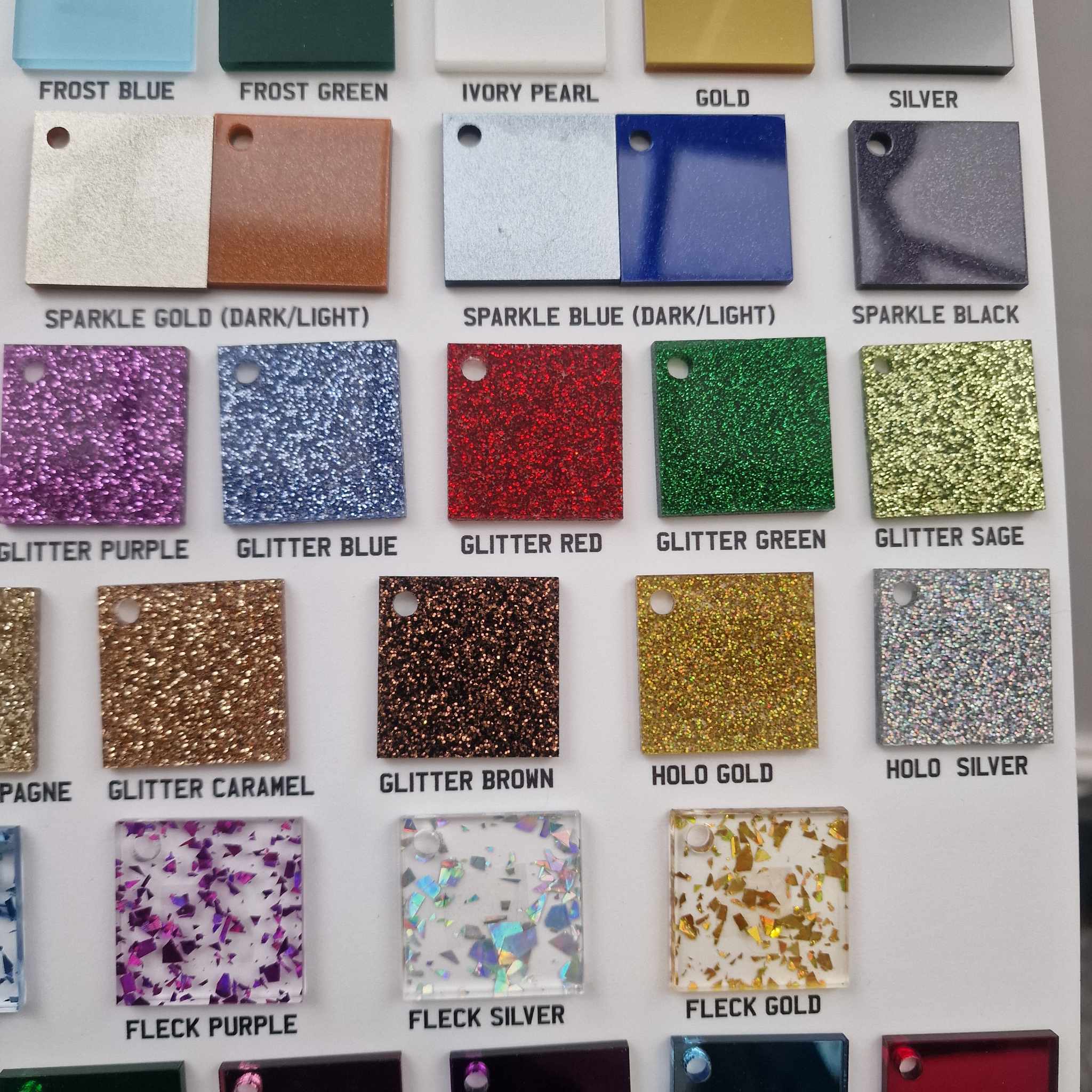 Acrylic colour chart / swatch - Image 7