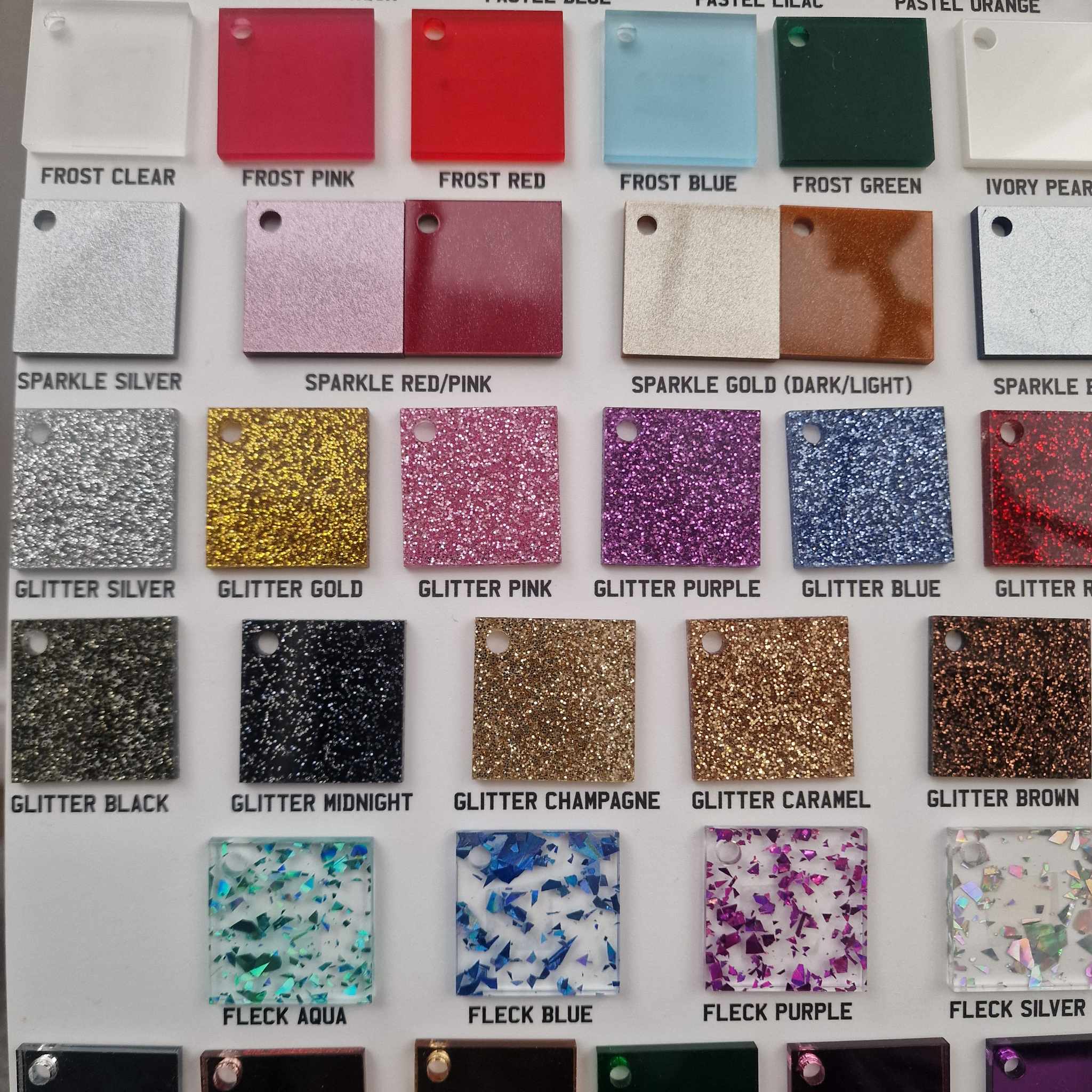 Acrylic colour chart / swatch - Image 5