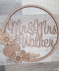 Name Hoop Large Floral