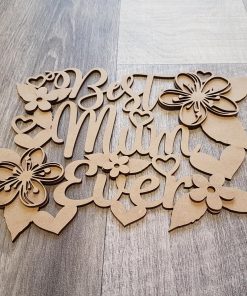 Alternative view of Best Step Mum/Mum ever 3d plaque