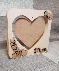 Alternative view of Heart in chunky frame