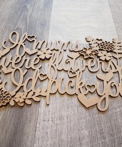Alternative view of If Mums were flowers 3D plaque