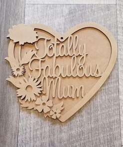 Alternative view of Totally Fabulous Mum 3D heart