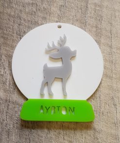 Acrylic snowglobe Pretty rudolf