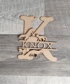 Split letters - fox