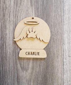 Alternative view of MDF snowglobe baubles - various