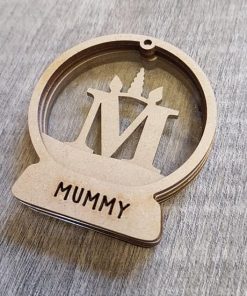 Snowglobe shaker - Unicorn letter bauble