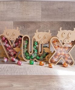 Bubble letter Dragon for small chocolates