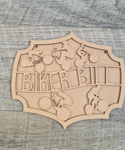 Split plaque - Biker