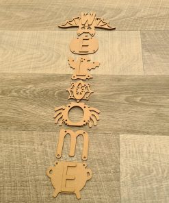 Halloween welcome hanging sign