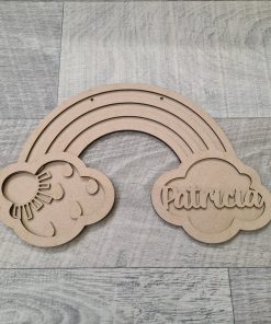 Rainbow - sun and raindrop plaque