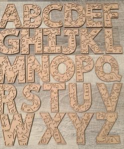 Alternative view of Filled letter - Monster