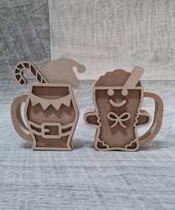 Alternative view of Freestanding Cups with embellishments