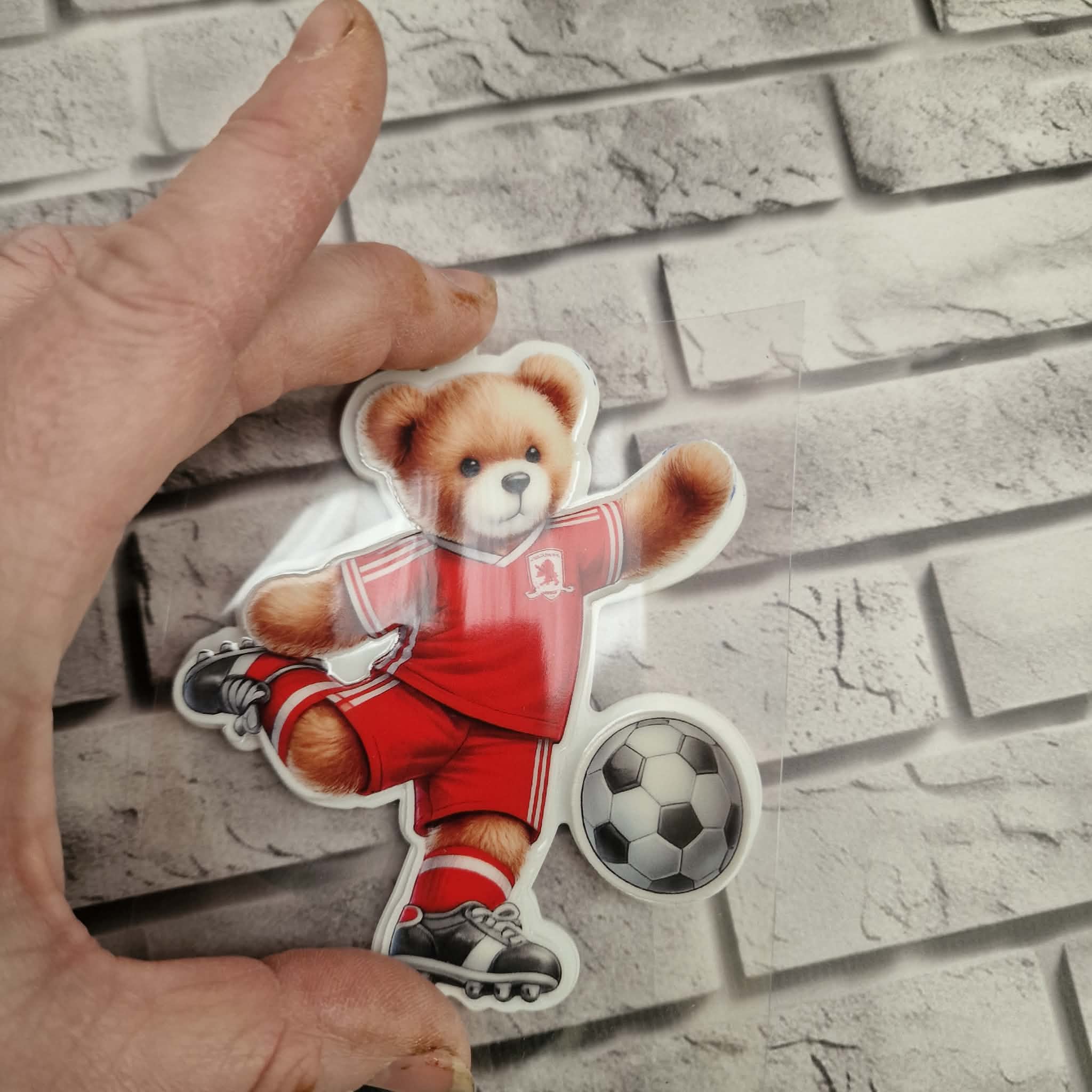 Teddy footballer 10cm