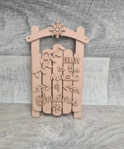 Sleigh Plaque - Believe in the magic