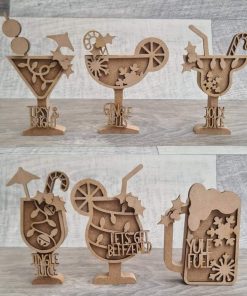 Freestanding Glasses with embellishments