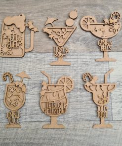 Drink glasses baubles