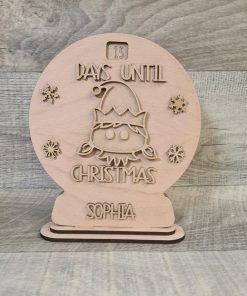 Rotating advent -Snowglobe - elf girl