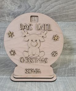 Rotating advent -Snowglobe - reindeer