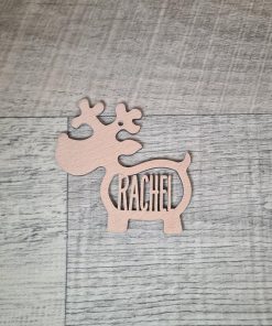 Stumpy reindeer personalised decoration 2021 edition