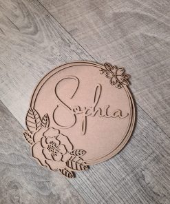 Flowers on double hoop