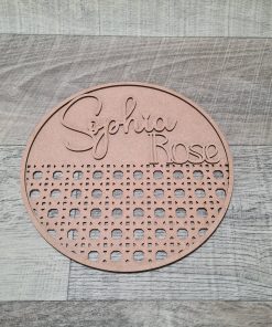 Round Rattan plaque