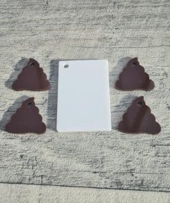 Keyring bundle - Rectangle and poop
