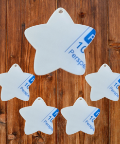 Keyring bundle - Chunky star 6cm with 3cm tags