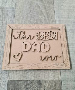 Best Dad ever in etched frame