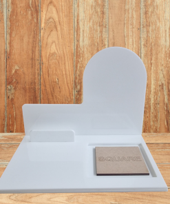 Alternative view of POS display stand - large - acrylic and MDF