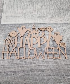 Happy Halloween Bones plaque 2022