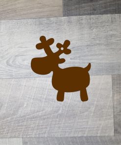 Reindeer chunky 10cm acrylic bauble