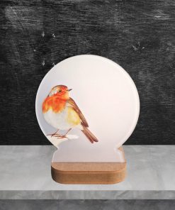 Robin SNOWGLOBE tealight holder