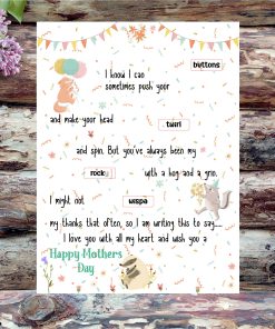 Alternative view of A3 Mothers Day Chocolate holding board -Animals