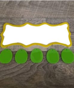 Layered plaque with eggs Blank