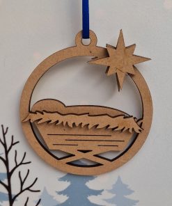 Baby Jesus circle bauble