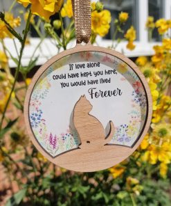 Alternative view of If love alone floral bauble - 2 piece - cat