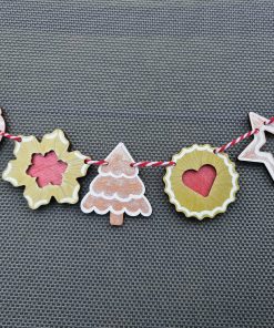 Alternative view of 4 sets of mini cookie bunting