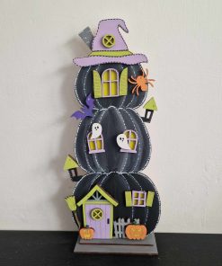 3 storey pumpkin house - Witches hat roof