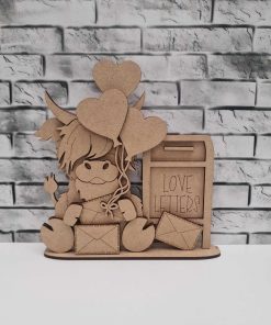 Valentine - Highland love letters on a base