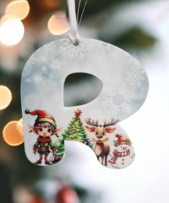 Letter UV printed - Elf Reindeer Snowman Tree - Image 3